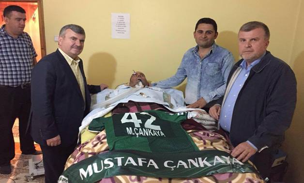 Başkanlardan ALS hastasına ziyaret