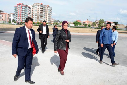 Toru, park alanında inceledi