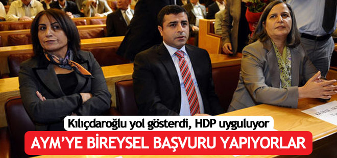 HDP'li vekiller AYM'ye bireysel başvuru yapacak