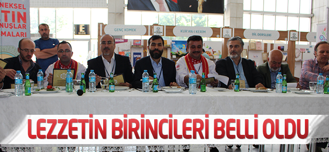 Lezzetin birincileri belli oldu