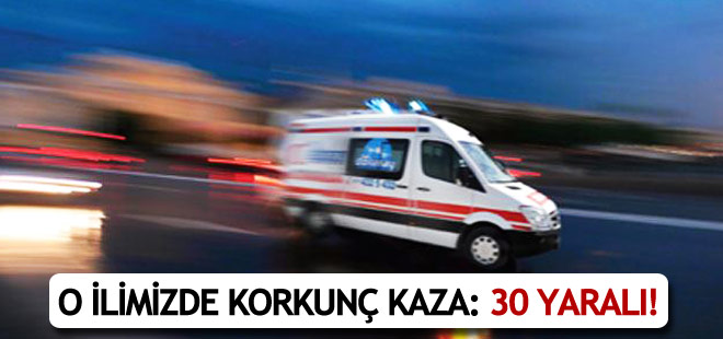 Bolu’da korkunç kaza! 30 yaralı