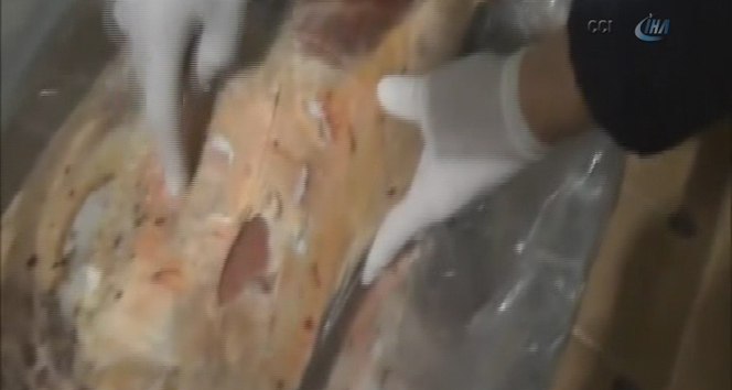 2 TIR dolusu 45 ton kaçak et ele geçirildi