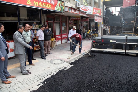 Seydişehir'de asfalt çalışmaları