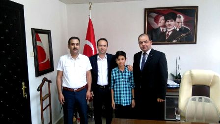 TEOG birincisine tebrik