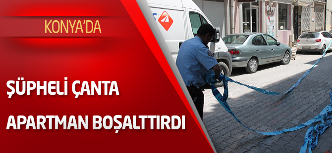 Şüpheli çanta apartman boşalttırdı