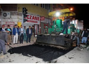 Şarkışla'da asfaltlama çalışmaları
