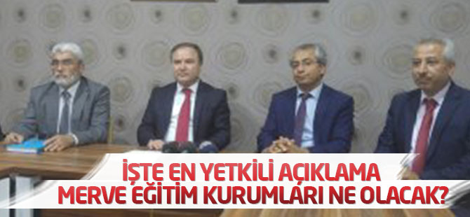 Merve Eğitim Kurumları ne olacak?