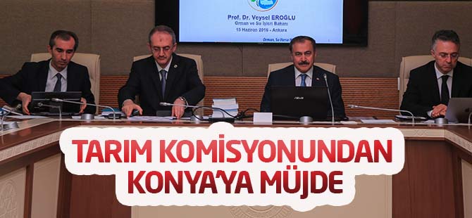 Tarım Komisyonu Toplantısından Konya’ya müjde çıktı