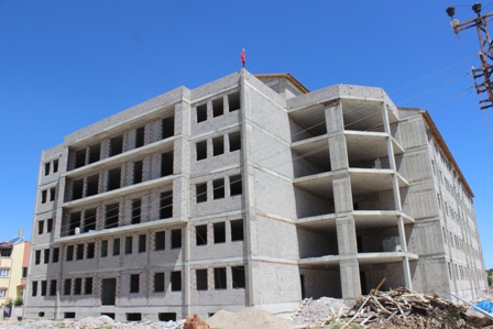 Karapınar'da Kur'an kursu inşaatı