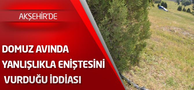 Domuz avında yanlışlıkla eniştesini vurduğu iddiası