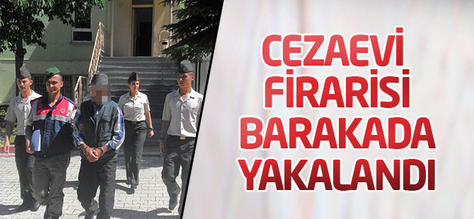 Cezaevi firarisi saklandığı barakada yakalandı