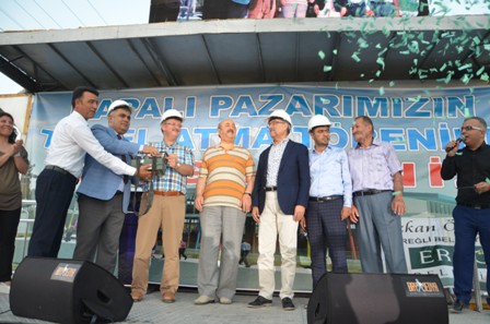 Kapalı pazar yerinin temeli atıldı