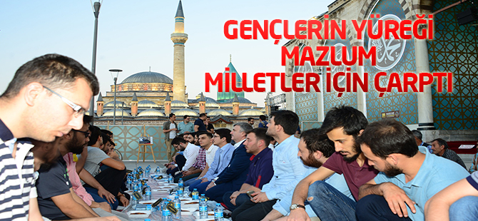 Gençlerin yüreği mazlum milletler için çarptı