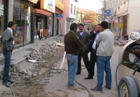 Ereğli'de kablolar yeraltına alınıyor