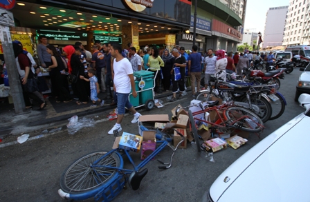 Mağazada "bomba var" diye bağırdılar