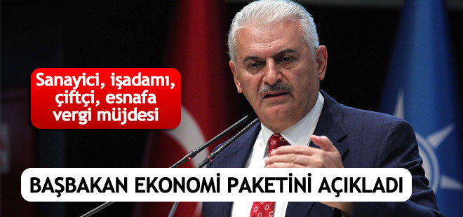 Başbakan Binali Yıldırım yatırım teşvik paketini açıkladı