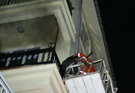 Apartmanda yangın paniği