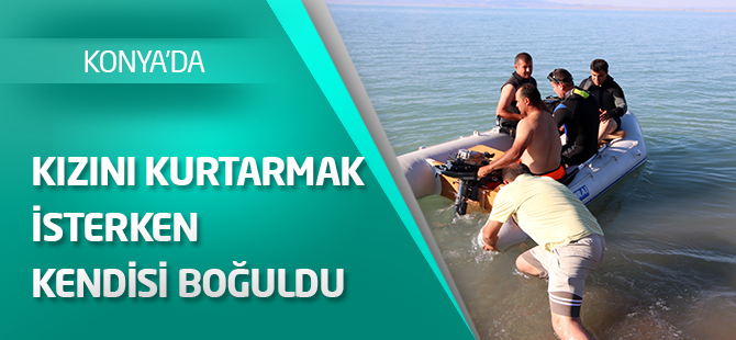 Simitle yüzerken göle düşen kızını kurtaran baba kendisi boğuldu