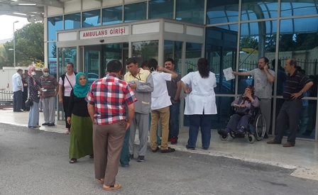 Hastanenin elektrik panosunda yangın