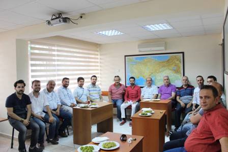 Harita mühendisleri bayramlaştı