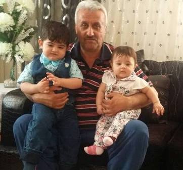 Hasan Yıldırım torunlarıyla mutlu