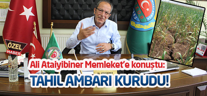 Tahıl ambarı kurudu!