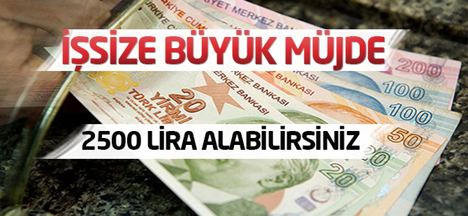 İşsize büyük müjde 2600 Lira alabilirsiniz