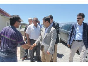 Vali Aktaş, ilçelerde incelemede bulundu