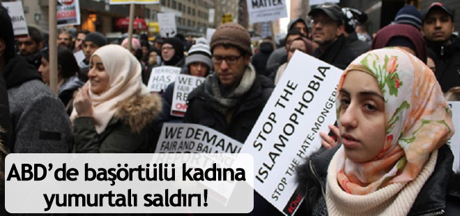 ABD'de başörtülü kadına yumurtalı saldırı