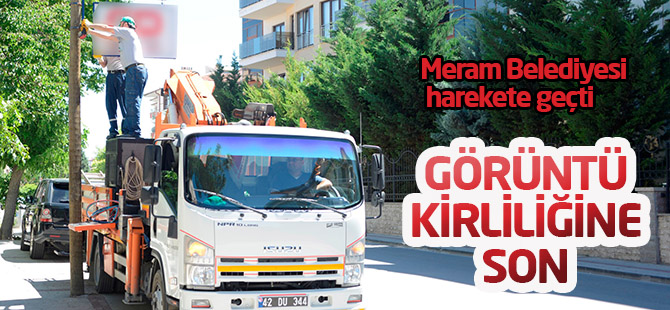 Meram’da tabelalar kaldırılıyor