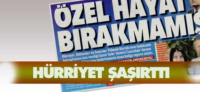 Hürriyet'ten FETÖ manşeti