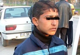 14 yaşında araç kullanırken yakalandı