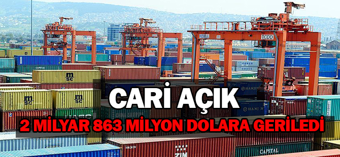 Cari açık Mayısta 2 milyar 863 milyon dolara geriledi
