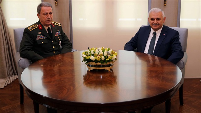 Başbakan Yıldırım, Orgeneral Akar'ı kabul etti