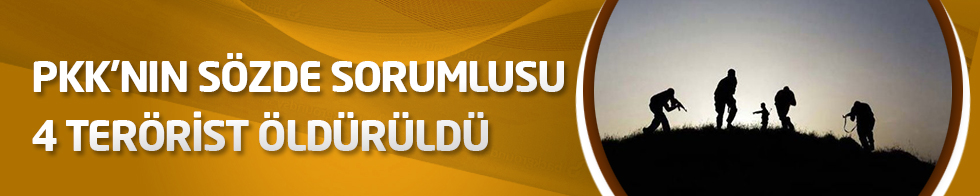 PKK'nın sözde sorumlusu ve 4 terörist öldürüldü