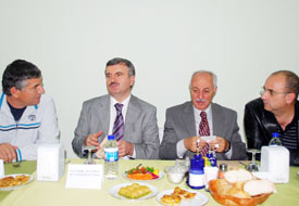 Futbolculara moral yemeği