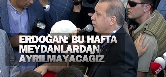 Demokrasi Şehitleri Uğurlayan Erdoğan: Bu Hafta Meydanlardan Ayrılmayacağız