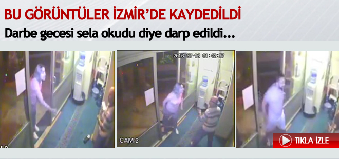 İzmir'de sela okuyan cami müezzinini tartakladılar