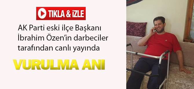 İbrahim Özen'in canlı yayında vurulma anı