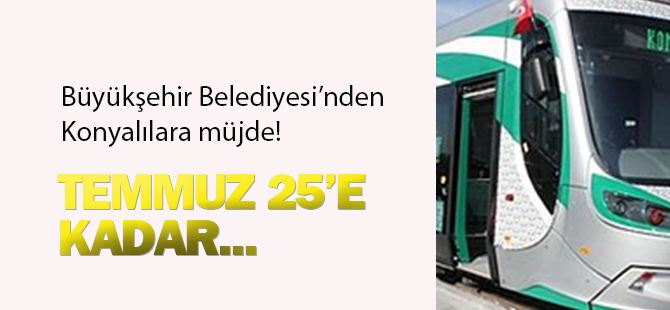 Konya’da Otobüs Ve Tramvay Ücretsiz Yolcu Taşıyacak