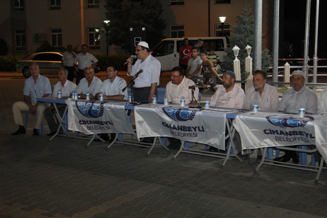 Cihanbeyli’de şehitler için mevlit okutuldu