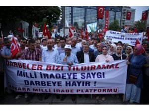 FETÖ'nün darbe girişimi Ankara'da protesto edildi
