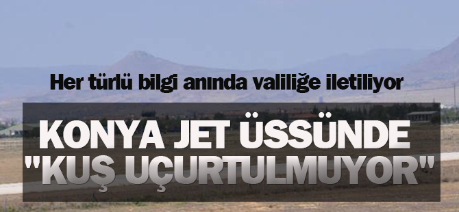 Keskin Nişancılar Jet Üssünde "Kuş Uçurtmuyor"