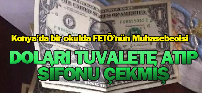 FETÖ'nün Muhasebecisi, Doları Tuvalete Atıp; Sifonu Çekmiş