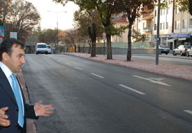 Meram yeni yol girişinde düzenleme