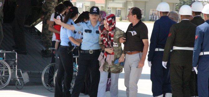 Jandarma Uzman Çavuş Hamdi Karagöz'ün cenazesi Konya'ya getirildi