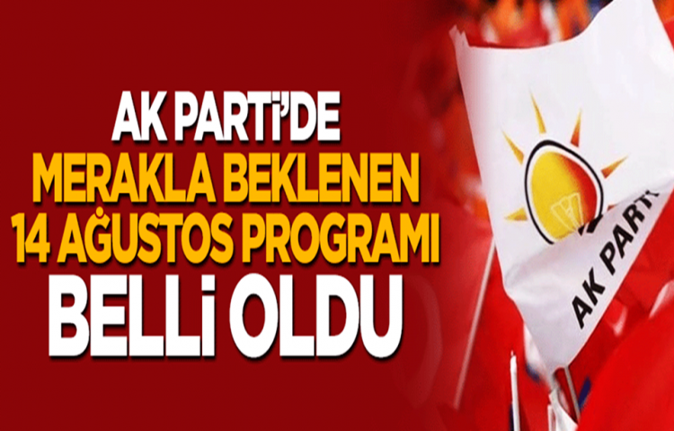 AK Parti'nin '14 Ağustos' programı netleşti