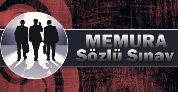 Memura sözlü sınav