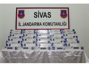 Sivas'ta kaçak sigara operasyonu