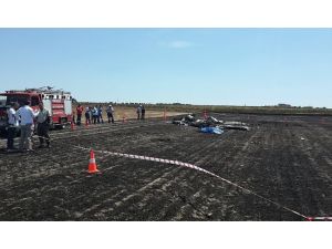 Tekirdağ’da eğitim uçağının düşmesi